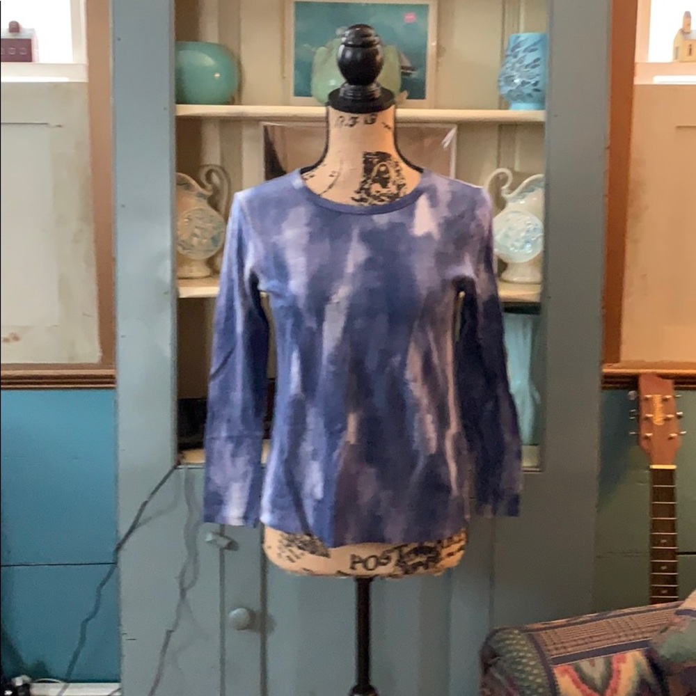 Vera wang Long Sleeve Tye Dye in Petite Medium